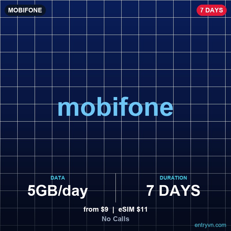 Mobifone 7-Day SIM — 5GB / day