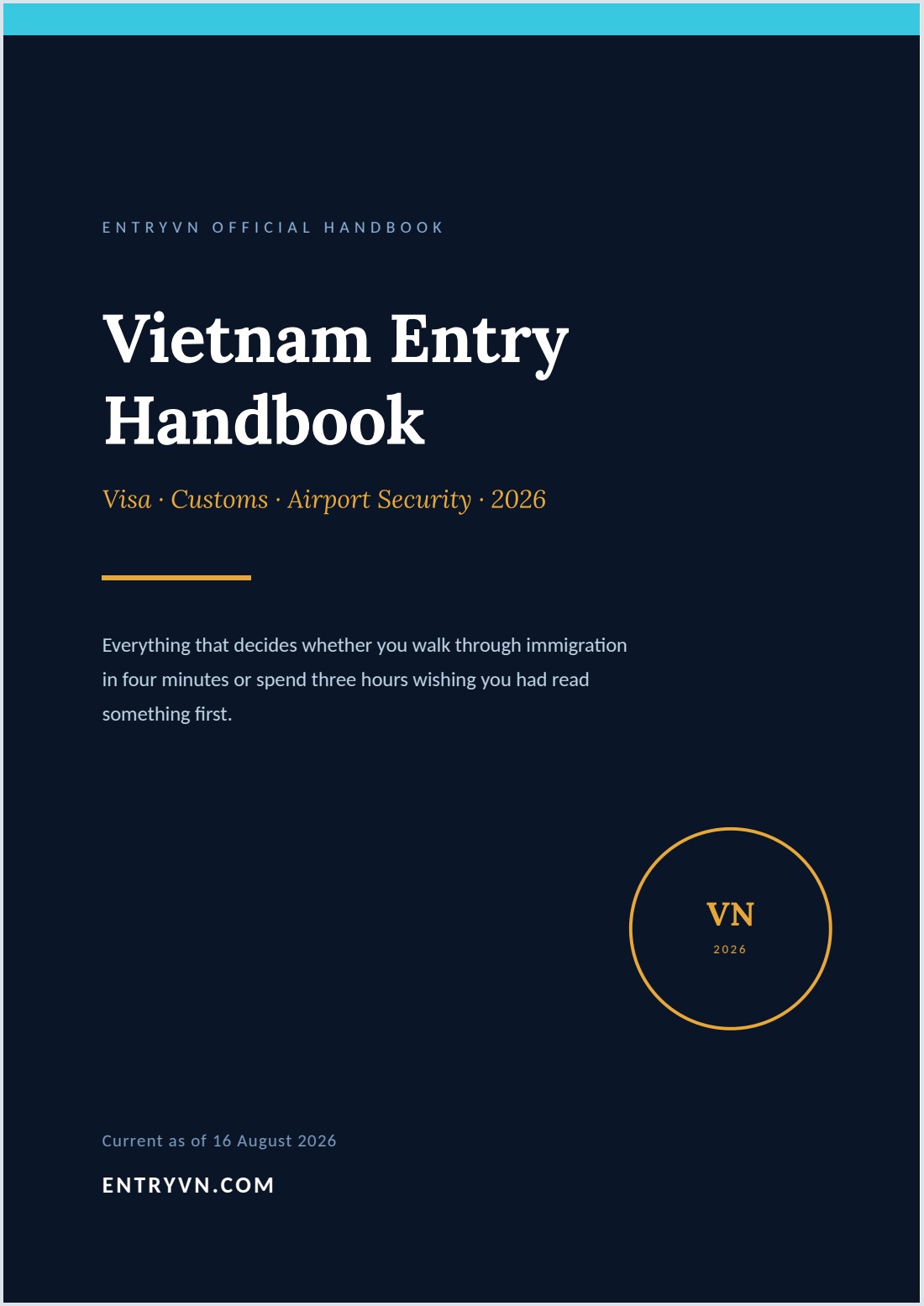 Vietnam Entry Handbook 2026 cover